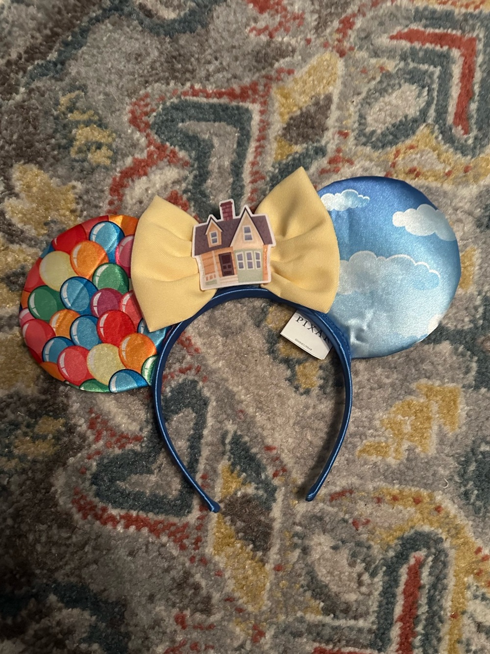 Women’s Up Inspired Mouse Ears Headband in Blue & Multicolor